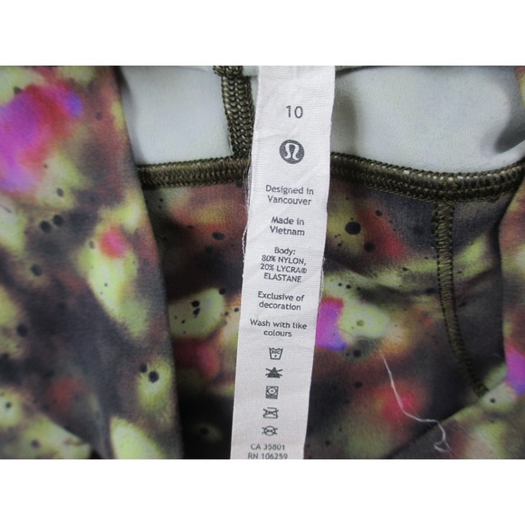 Lululemon Align Pants Womens 10 Green Capri Leggings Gym Yoga Workout Ladies* - Picture 9 of 9